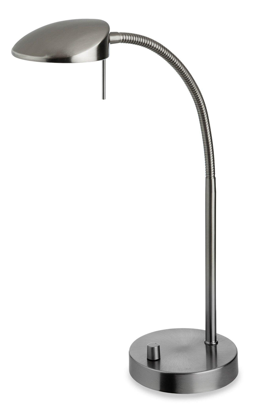 Milan LED Table Lamp Brushed Steel - Prisma Lighting