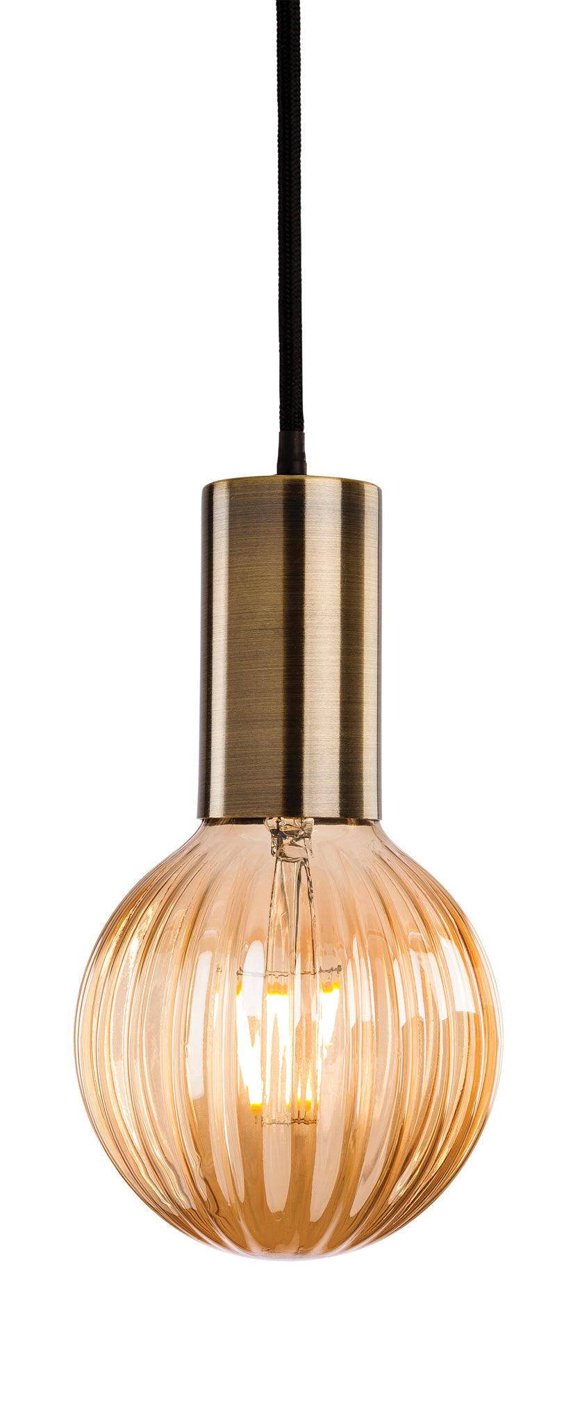 Hudson Pendant Antique Brass - Prisma Lighting