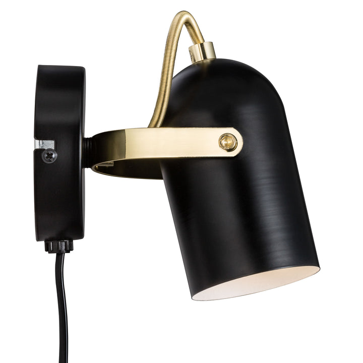 Lotus Wall Light/Brass Black/Brass