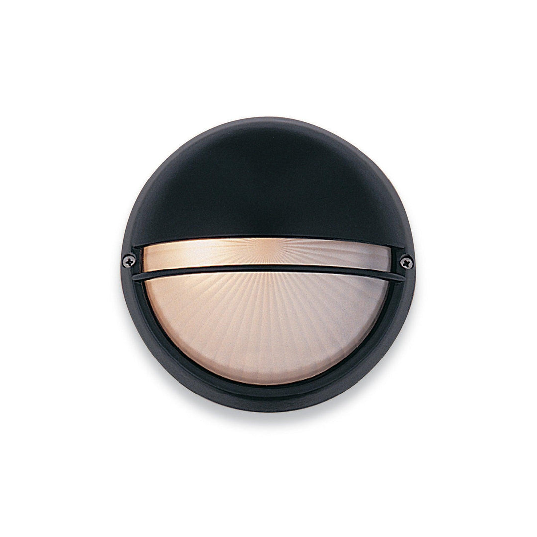 Classic Wall Light - 100w Black with Opal Glass - Prisma Lighting