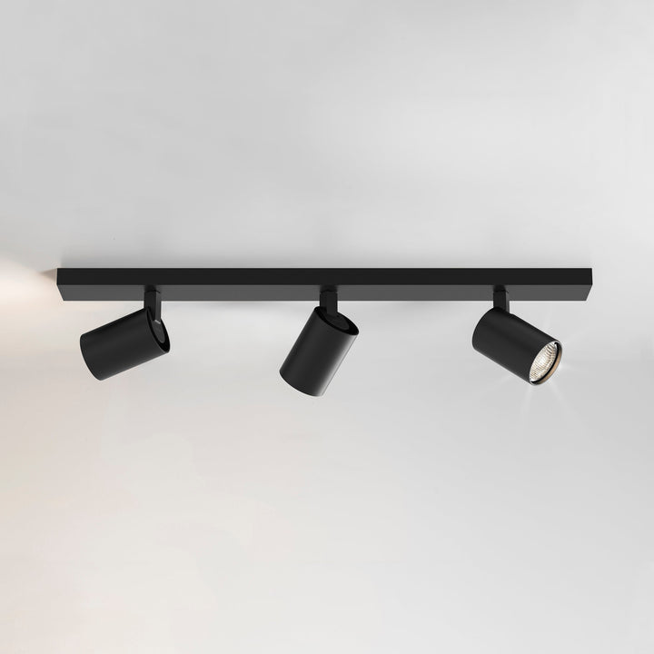 Astro Ascoli Triple Bar Spotlight in Matt Black, Matt Nickel, Textured White, and Bronze – Adjustable Ceiling Fixture