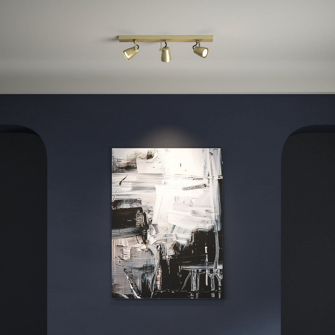 Astro Juno Triple Bar | Matt Brushed Brass | Spotlight 1487007