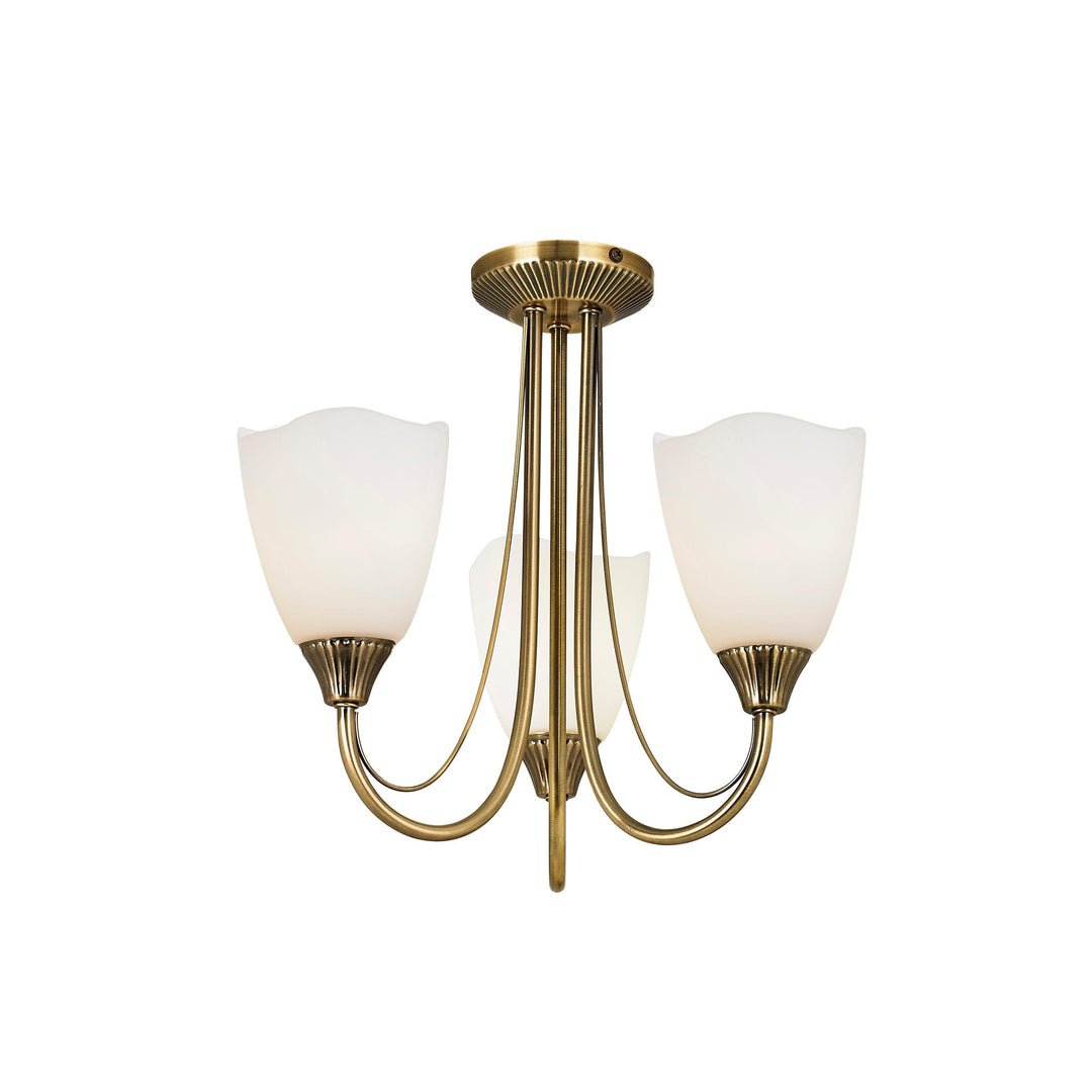 Haughton 3lt semi flush - Prisma Lighting