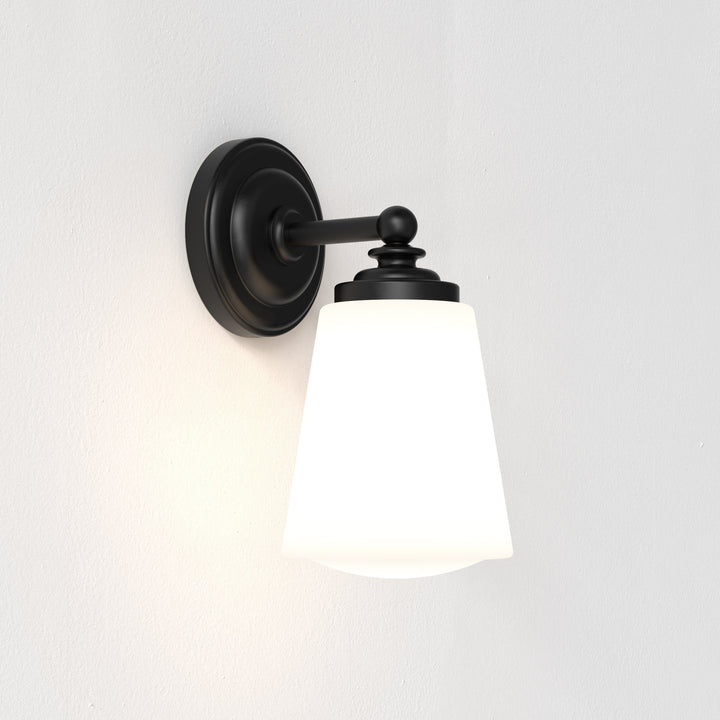 Astro Anton Wall Light in Matt Black - Bathroom Wall Fixture