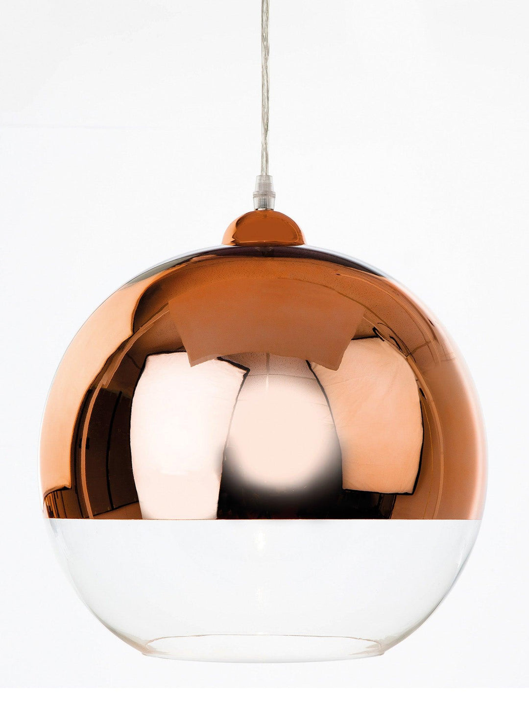 Club Pendant Copper and Clear Glass - Prisma Lighting