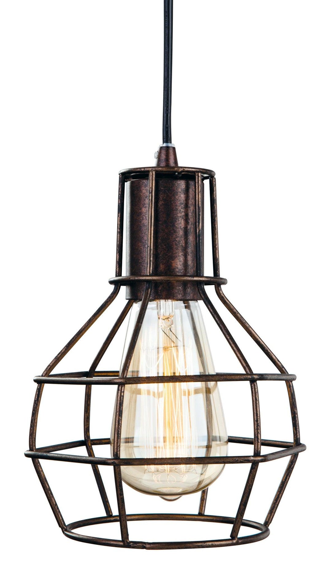 Clipper Pendant Rustic Brown - Prisma Lighting