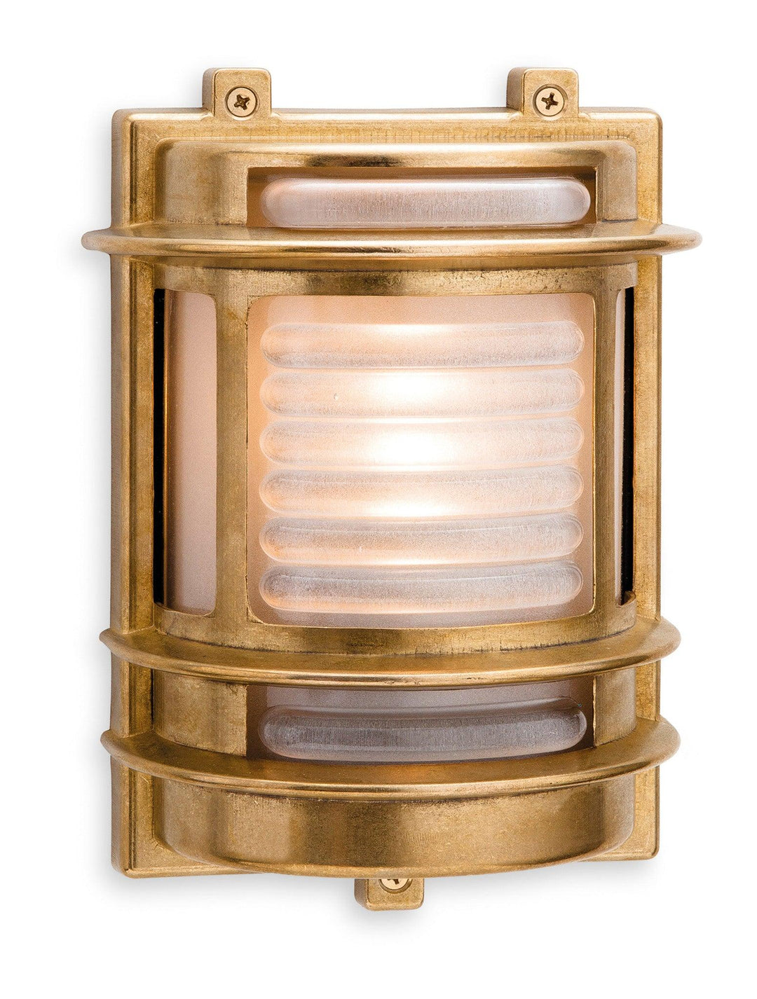 Nautic Wall Light Brass with Frosted Glass - Prisma Lighting