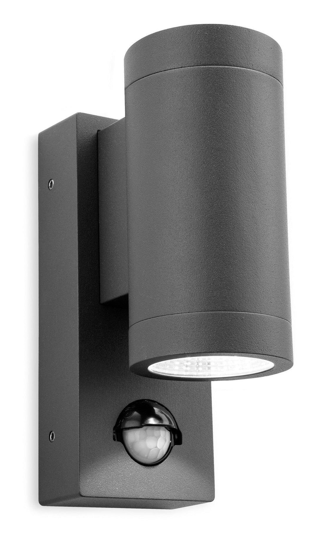 Shelby 2 Light Wall with PIR Graphite - Prisma Lighting