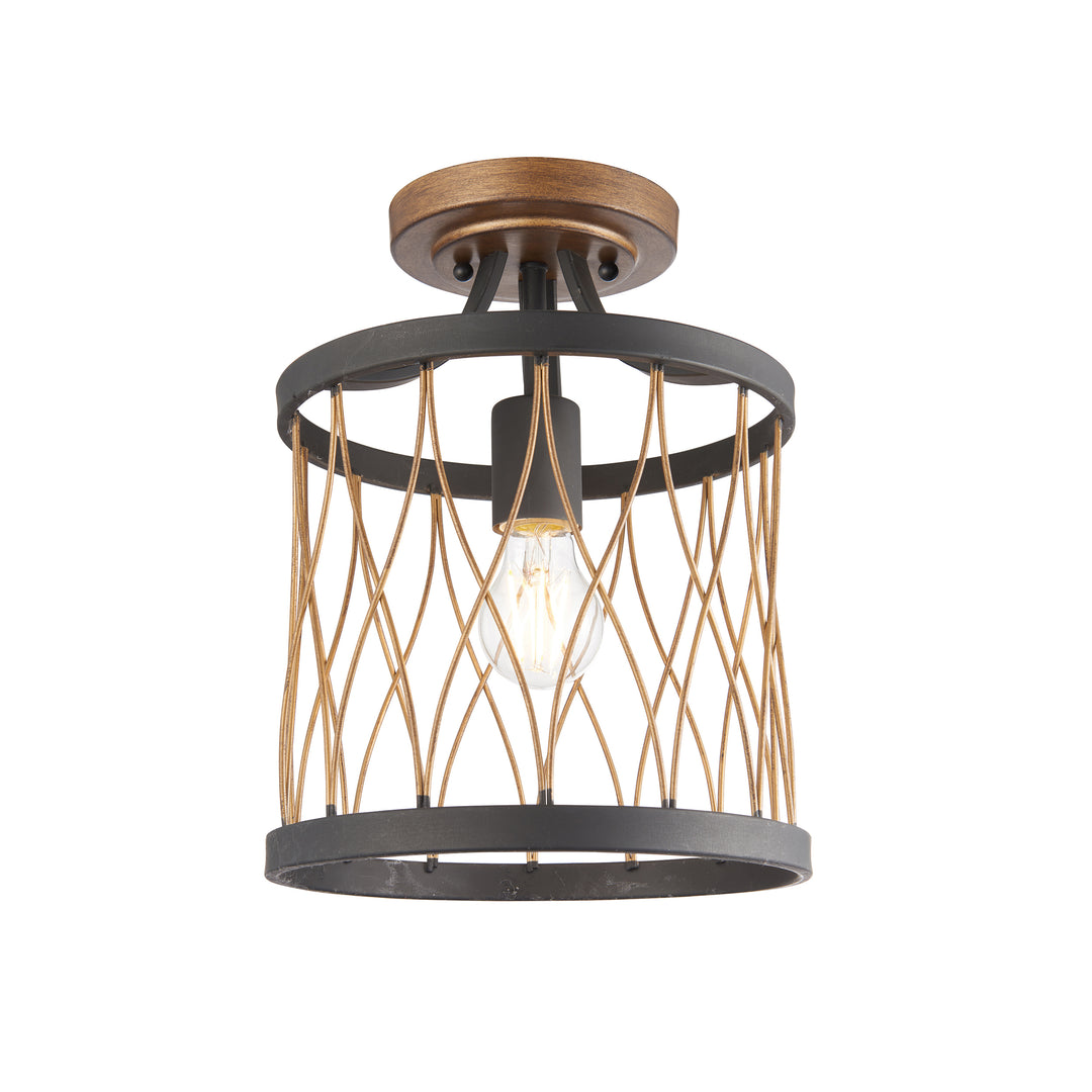 Heston Semi flush Bronze