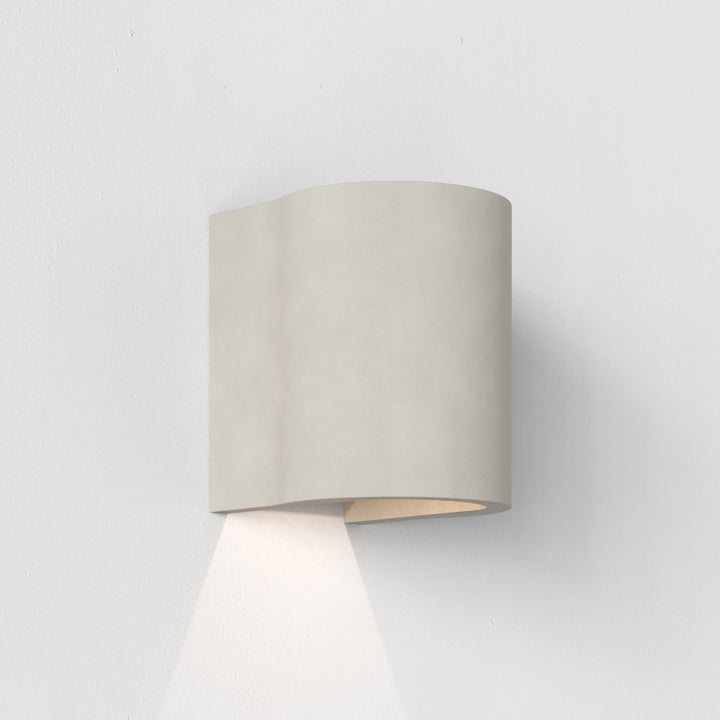 Astro Dunbar 120 LED Wall Light in Matt Concrete, 120 mm height