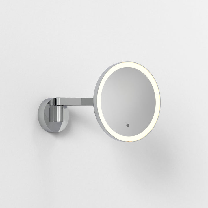 Astro Nagoya magnifying mirror 5× with wave-sensor lighting, matt black