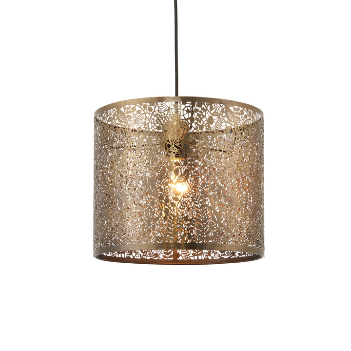 Secret garden 300mm pendant shade Brass