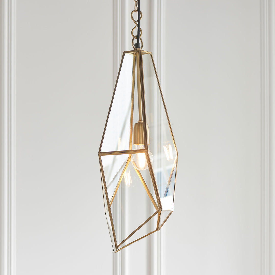 Avery Pendant Brass