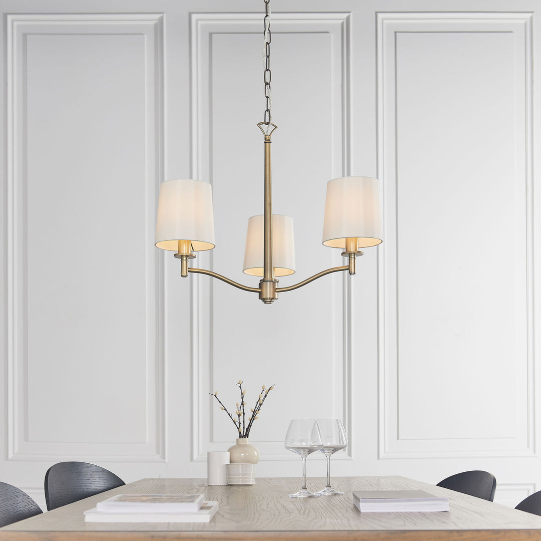 Ortona 3lt pendant Brass