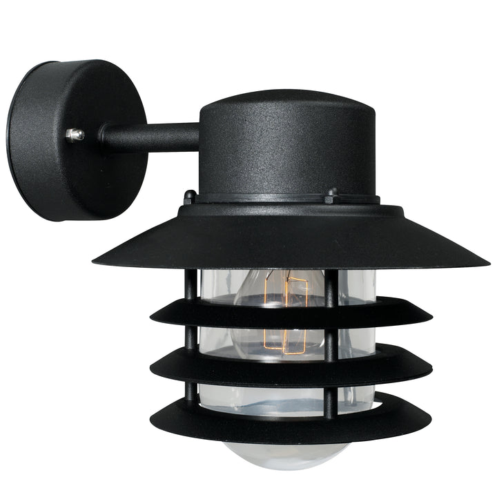 Vejers Down Wall Light Black