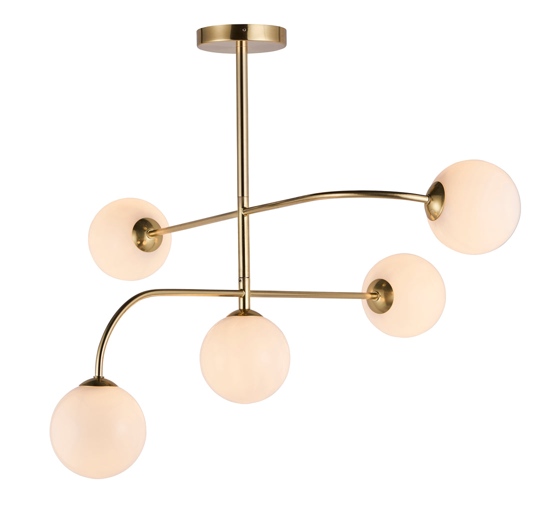 Otto 5lt semi flush Brass