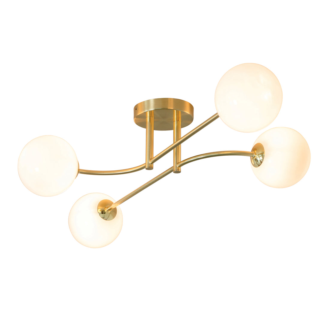 Otto 4lt semi flush Brass