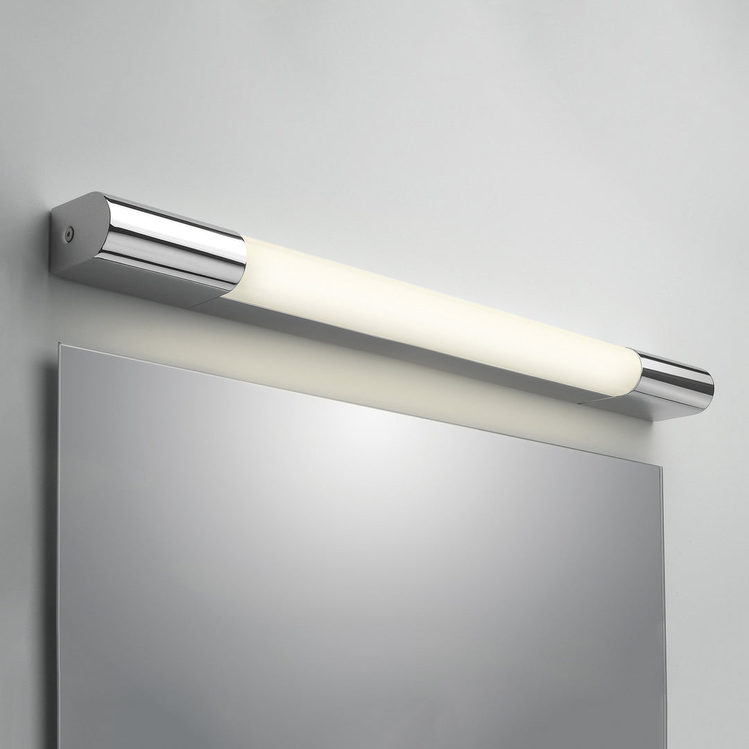 Close-up showing rectangular LED diffuser and sleek aluminium frame of Palermo 600 LED