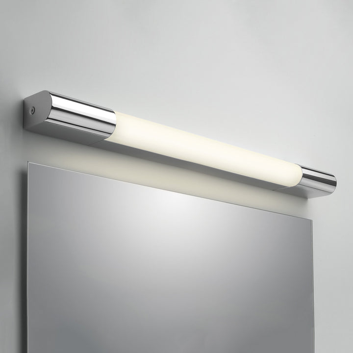 Close-up showing rectangular LED diffuser and sleek aluminium frame of Palermo 600 LED