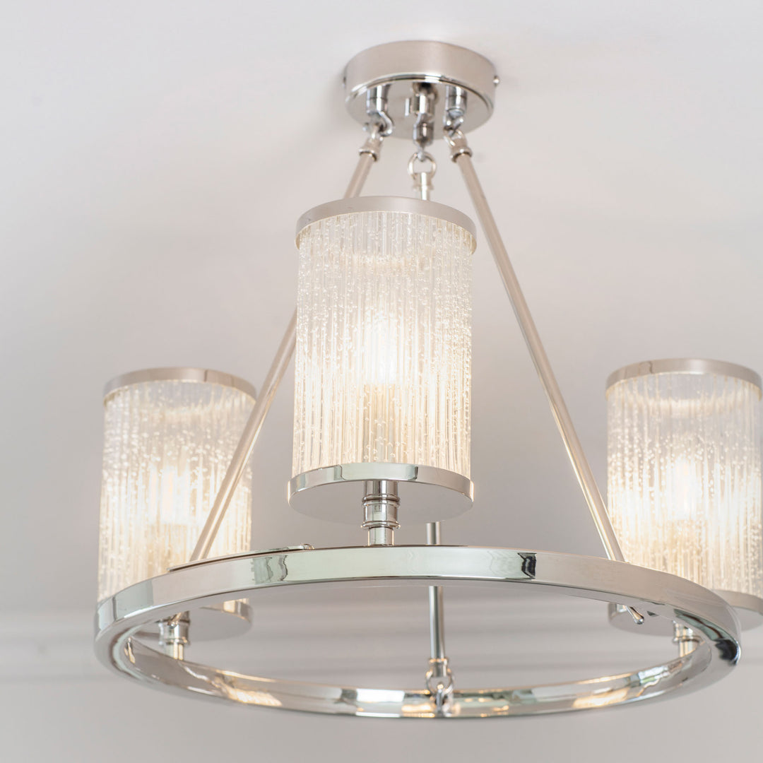 Easton 3lt semi flush Nickel