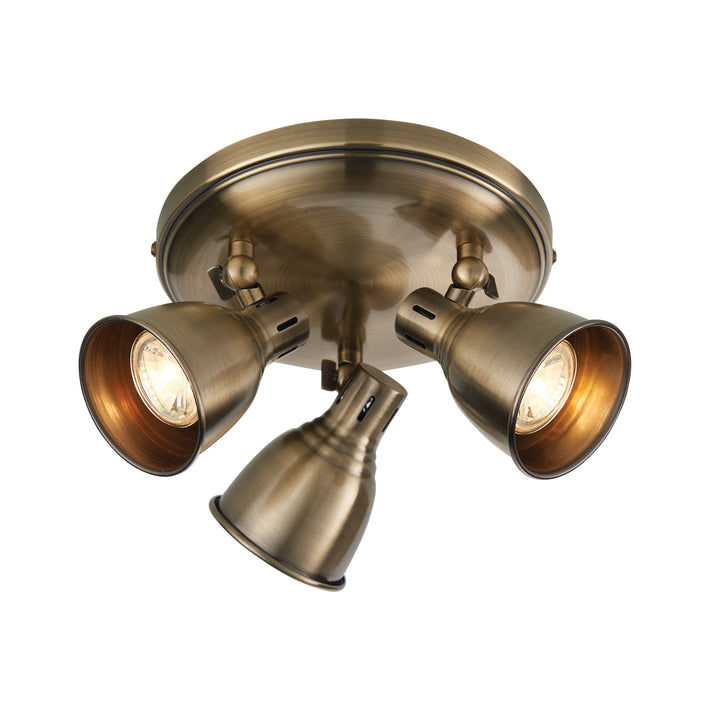 Westbury 3lt round spotlight Brass