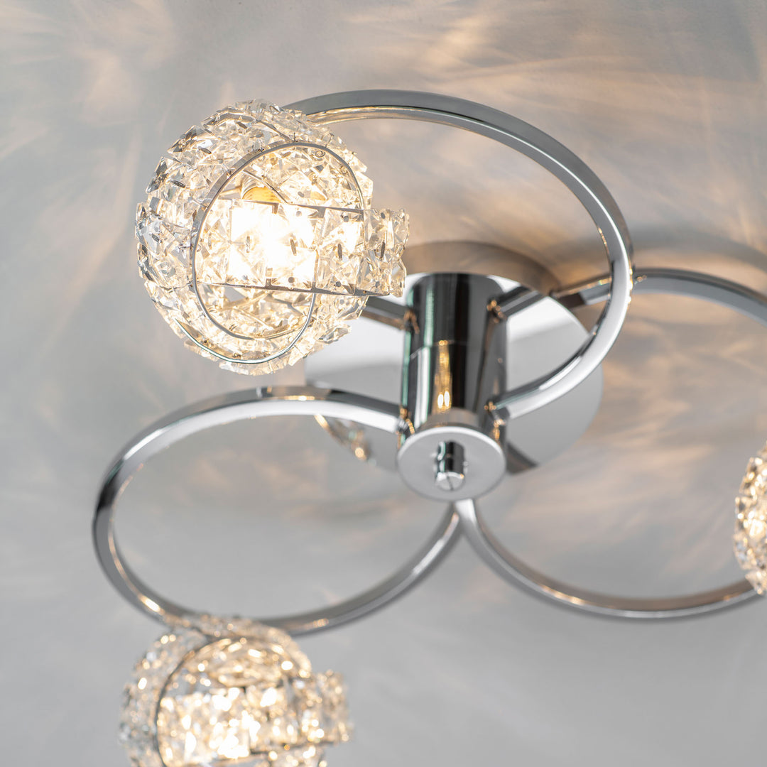 Talia 3lt semi flush Crystal