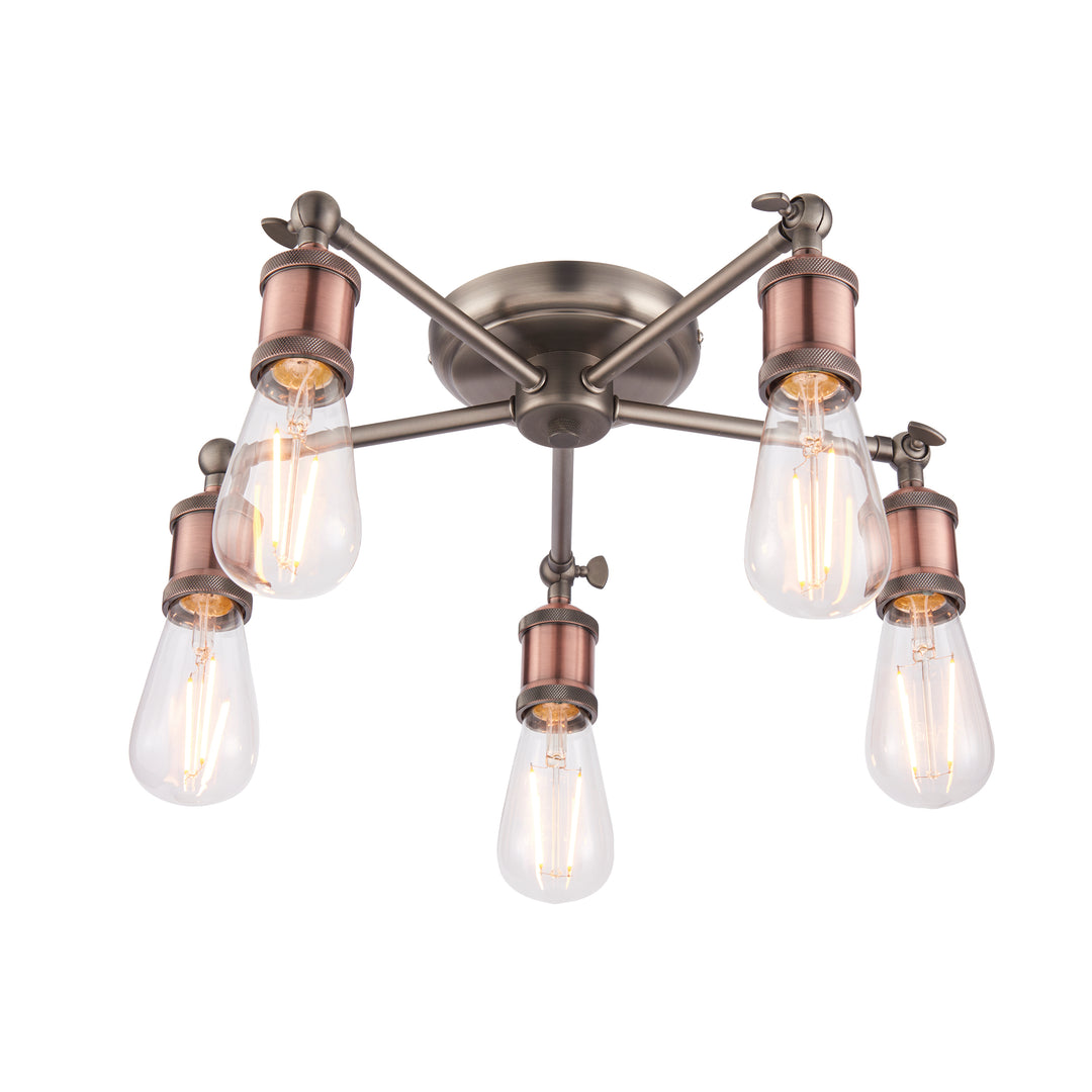 Hal 5lt semi flush Metal