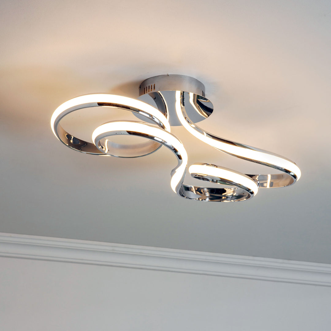 Aria Semi flush Chrome