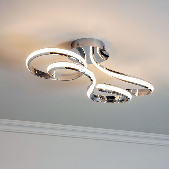 Aria Semi flush Chrome