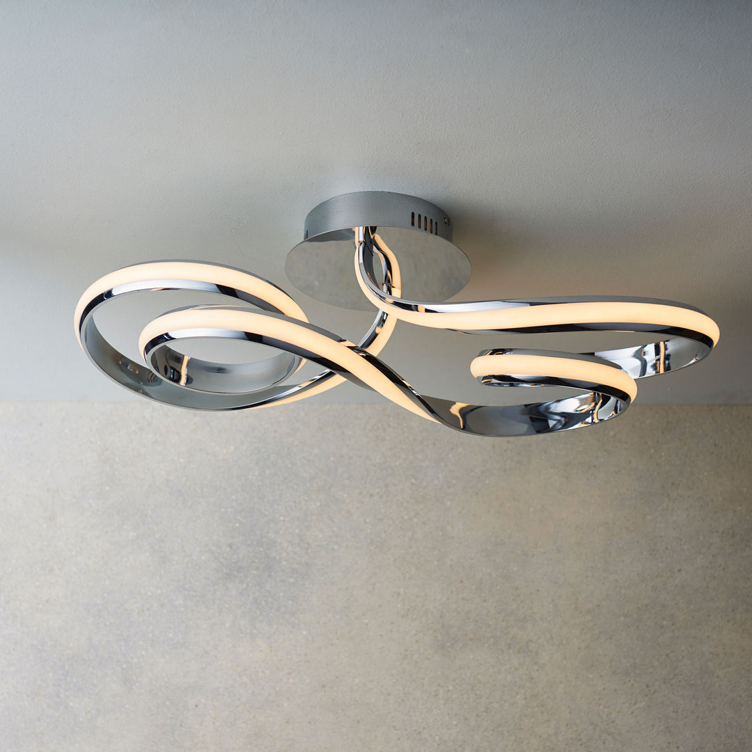 Aria Semi flush Chrome