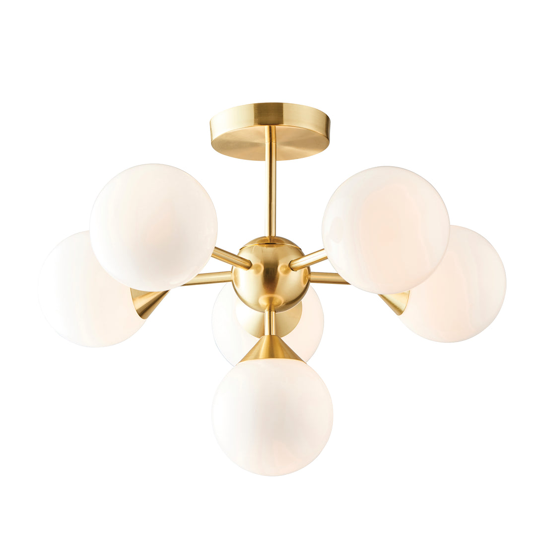 Oscar 6lt semi flush Brass