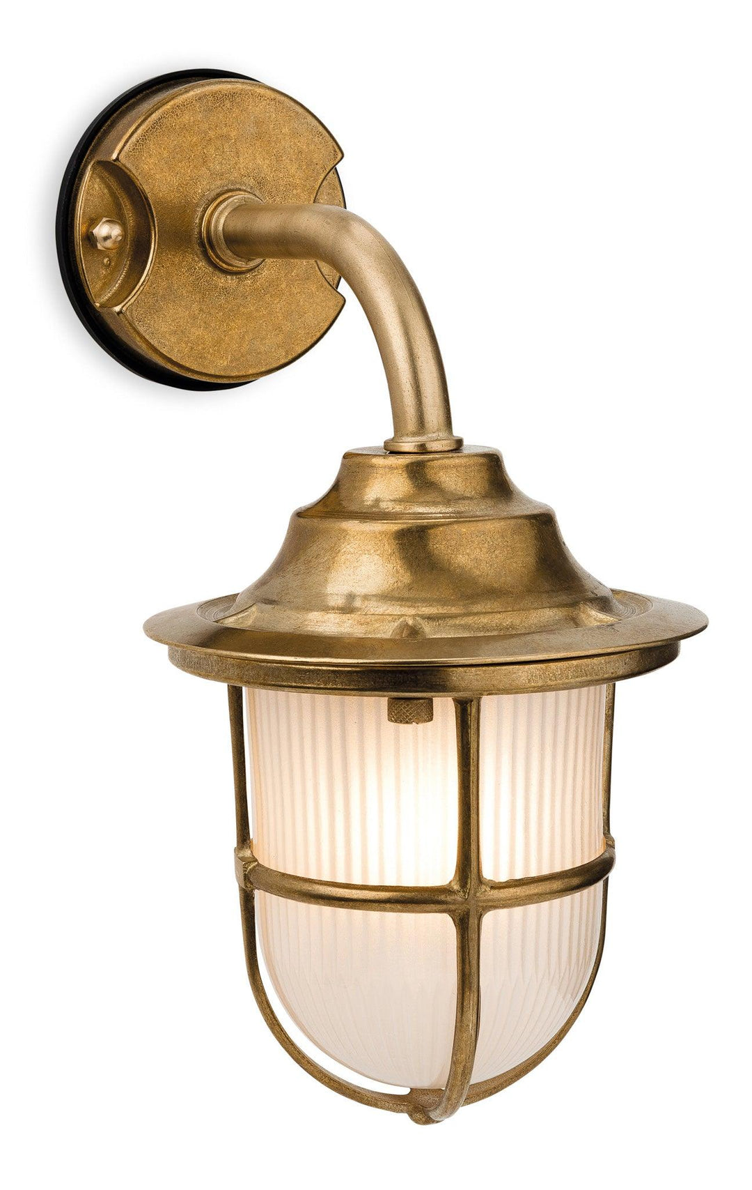 Nautic Wall Light Brass with Frosted Glass - Prisma Lighting