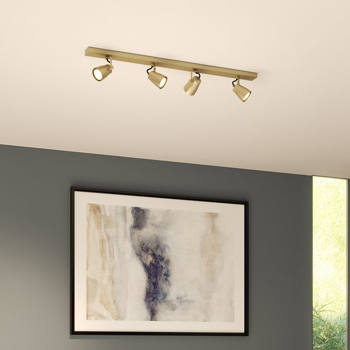 Astro Juno Four Bar | Matt Brushed Brass | Spotlight 1487008