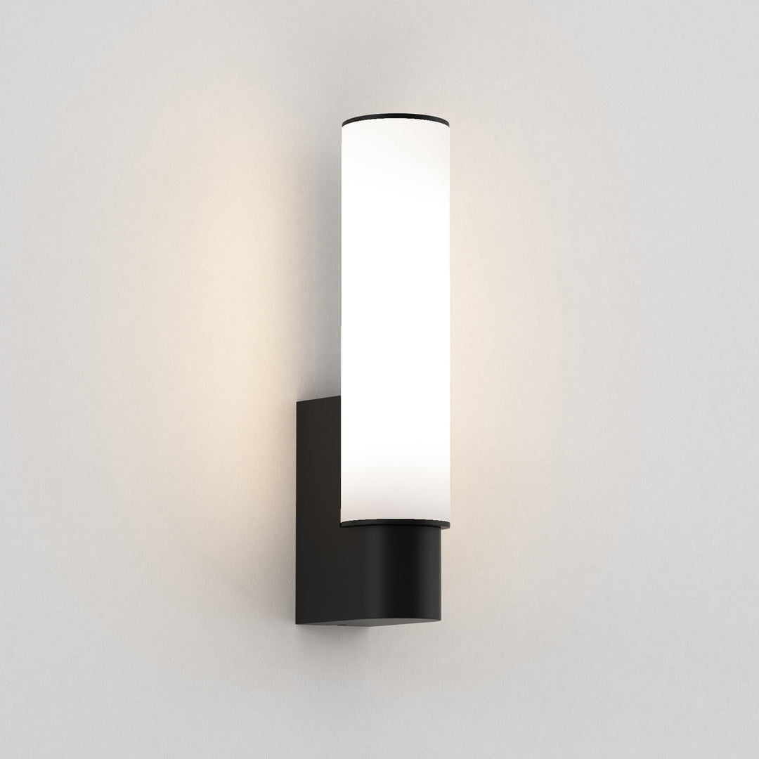 Astro Kyoto LED wall light in Matt Black with opaline diffuser
