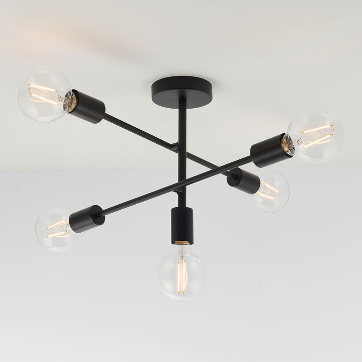 Studio 5lt semi flush Black