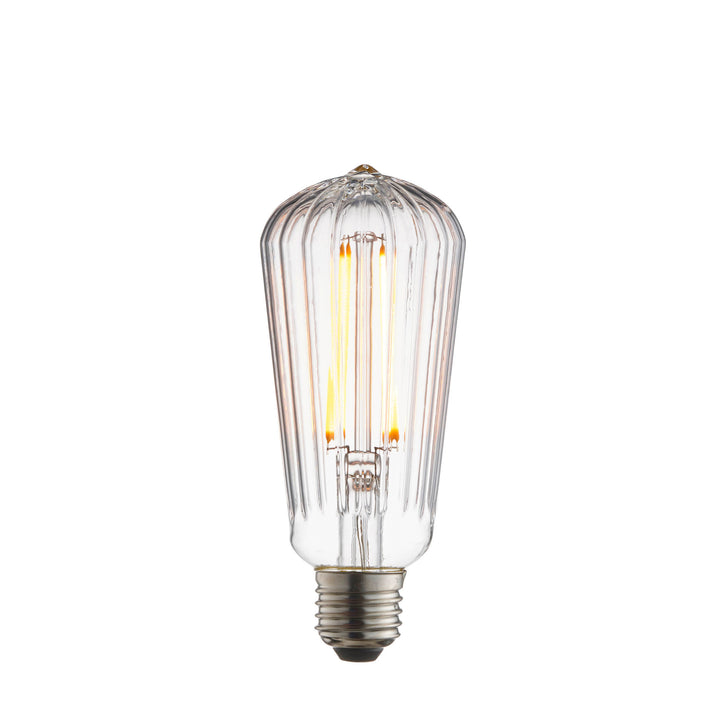 Ribb Pear E27 LED filament Clear