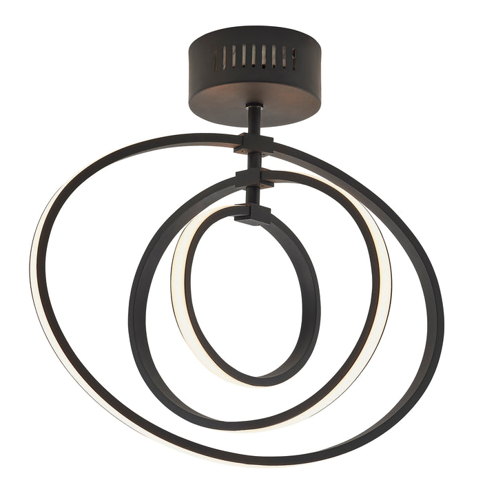 Avali 3lt semi flush Black