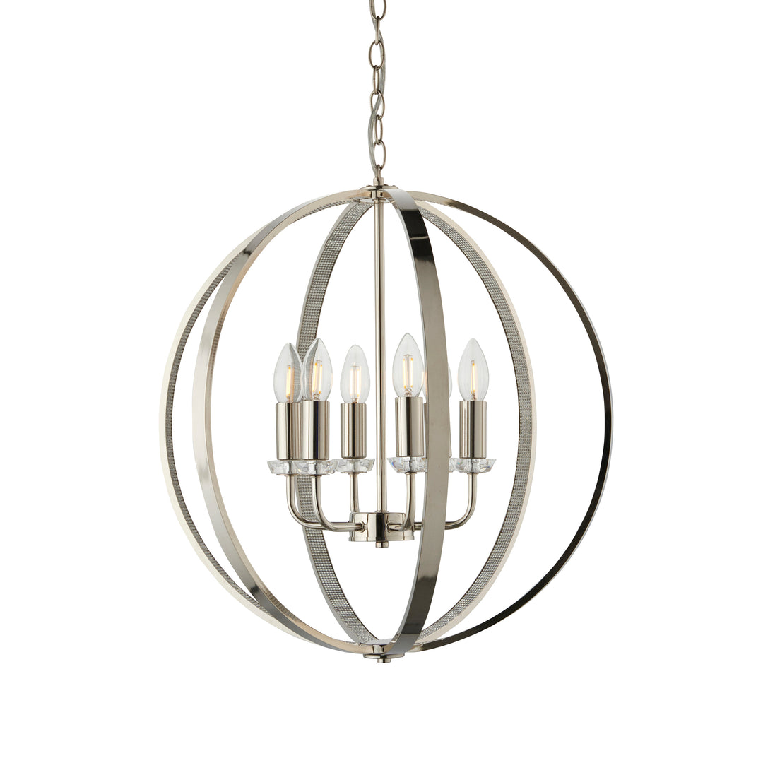 Ritz 6lt pendant Nickel