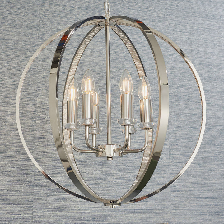 Ritz 6lt pendant Nickel