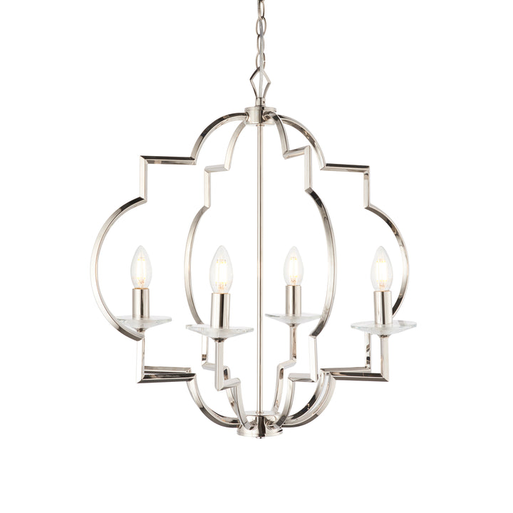 Garland 4lt pendant Nickel