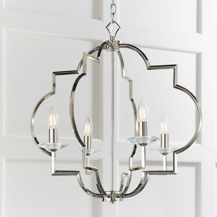 Garland 4lt pendant Nickel