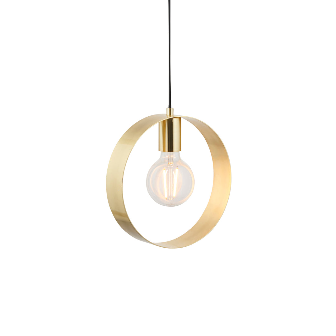 Hoop Pendant Brass