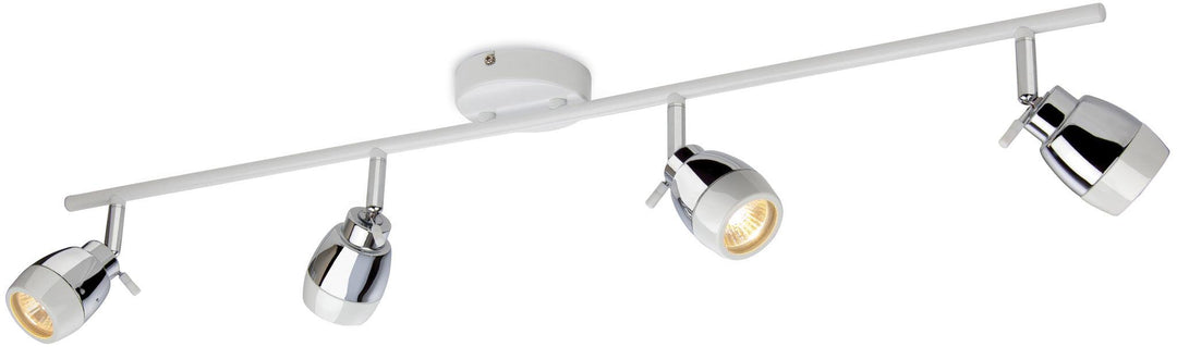 Marine 4 Light Bar White with Chrome - Prisma Lighting