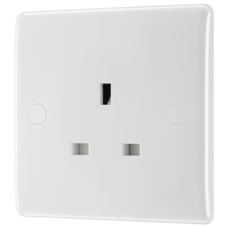 800 Series 13A 1-Gang Unswitched Socket