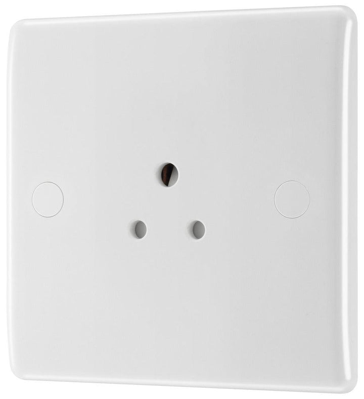 BG 800 Series 2A 1-Gang Unswitched Socket, Round Pin 828-01