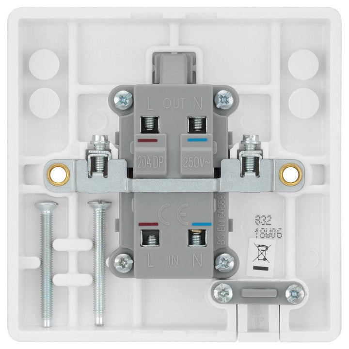 800 Series 20A Double Pole Switch with Flex Outlet - Prisma Lighting