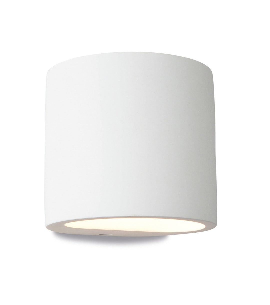 Nina Plaster Wall Light White - Prisma Lighting