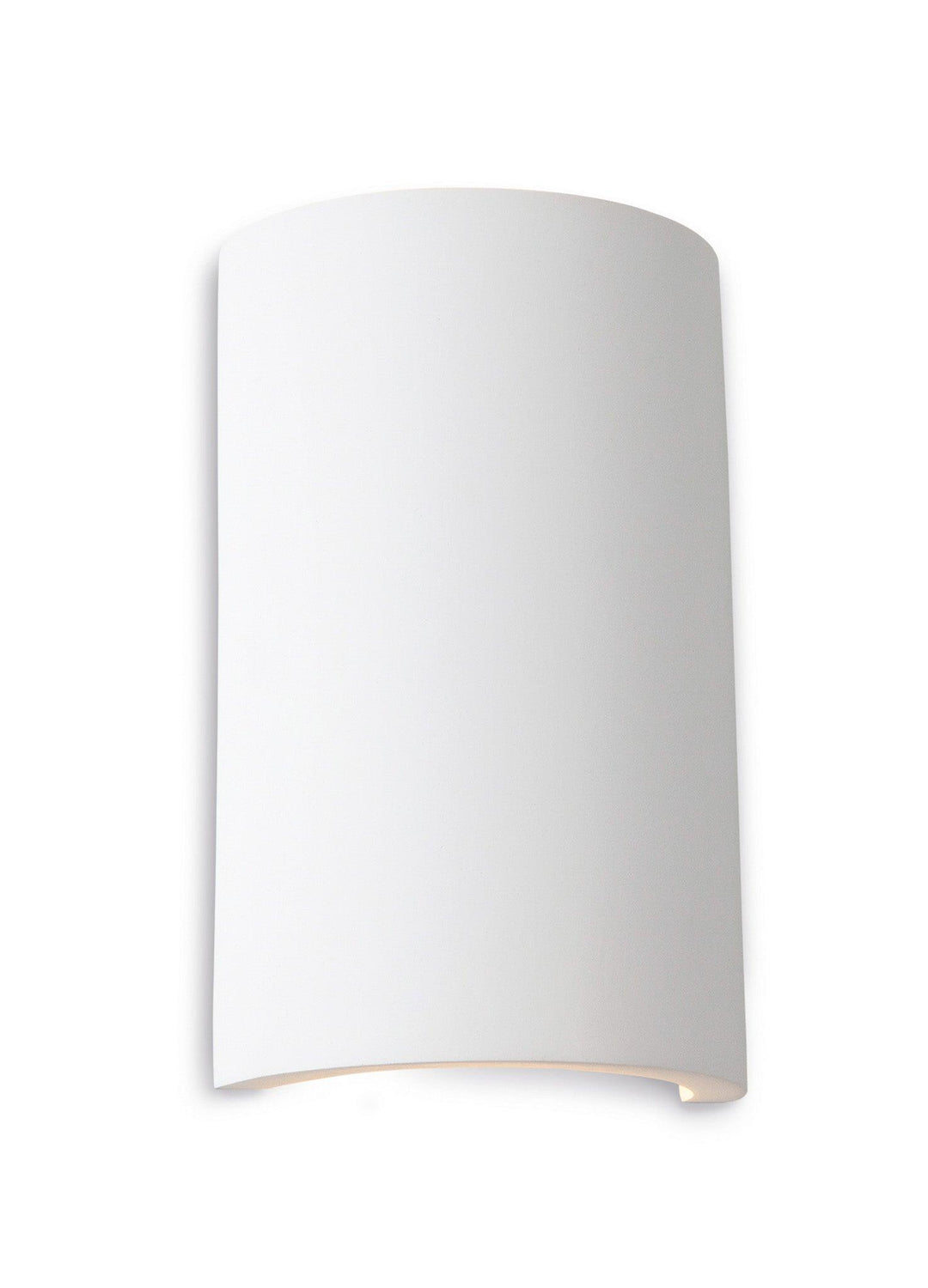 Gallery Round Plaster Wall Light White with White LED's - Prisma Lighting