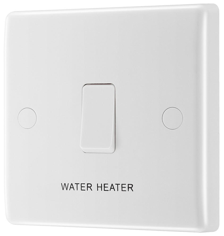 BG Nexus White 20A & 32A Double Pole Switch, 20A Mains with Flex Outlet 832WH
