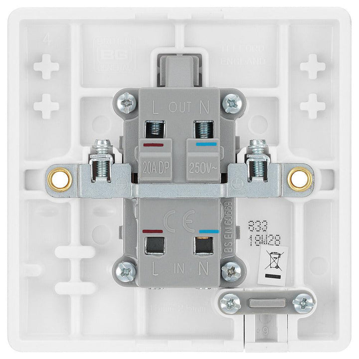 800 Series 20A Double Pole Switch with Indicator and Flex Outlet - Prisma Lighting